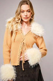 Maple Honey Fur Sweater