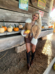 Maple Honey Fur Sweater