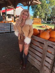 Maple Honey Fur Sweater