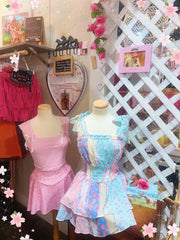 Strawberry Lemonade Stand Romper Dress