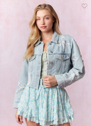 Bow Denim Jacket