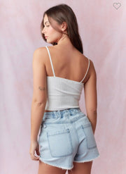 Bow Denim Skort